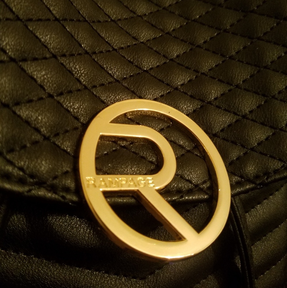 NWOT Rampage Quilted Drawstring Backpack - Picture 6 of 8